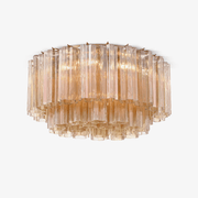 Aurora Ceiling Lamp Glass Tube Layered Amber-Neutral Decor