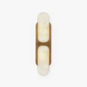 Ulthaora Double Globe Alabaster Wall Ligh-Neutral Decor
