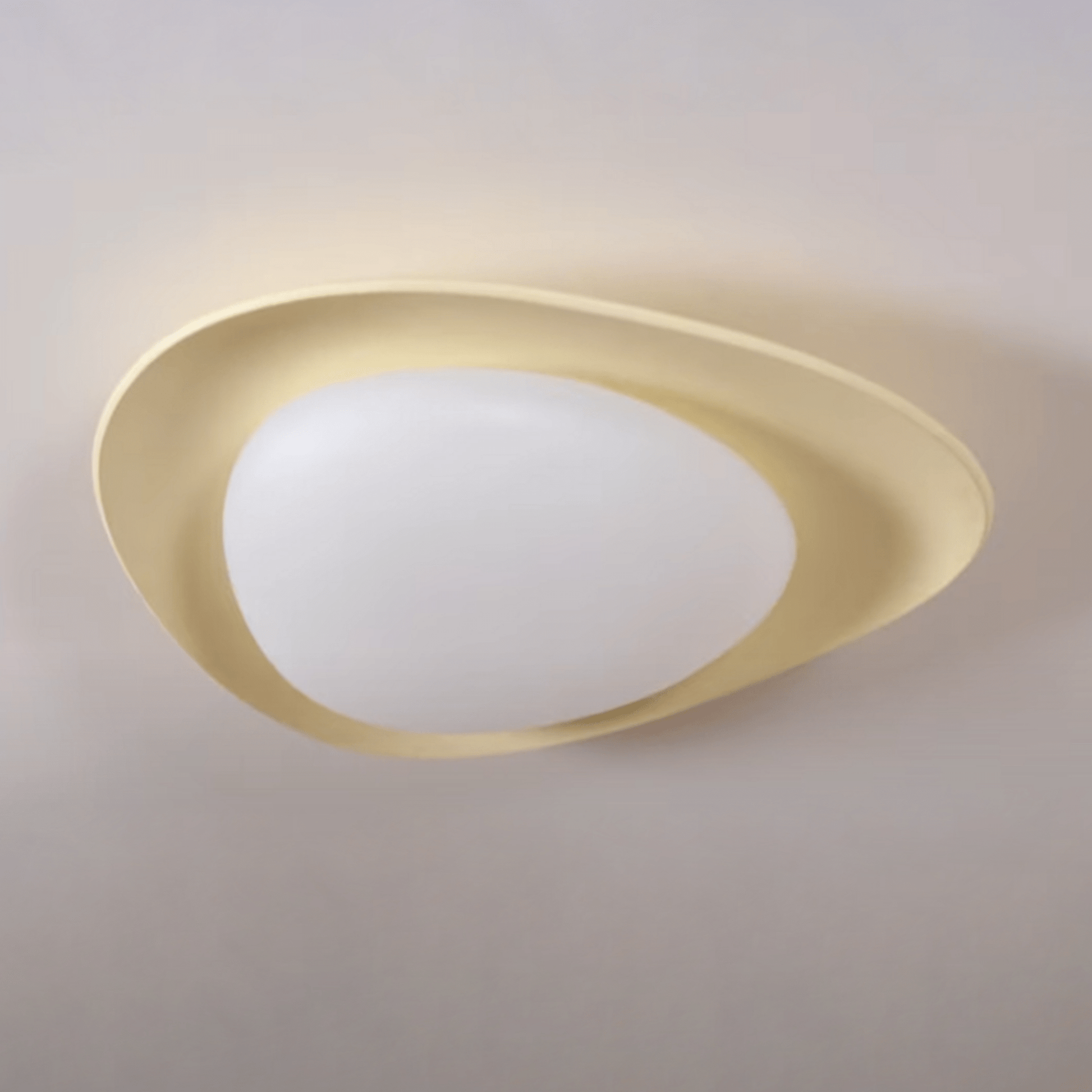 Poe Pendant Lamp Resin Oval Soft Contemporary-Neutral Decor