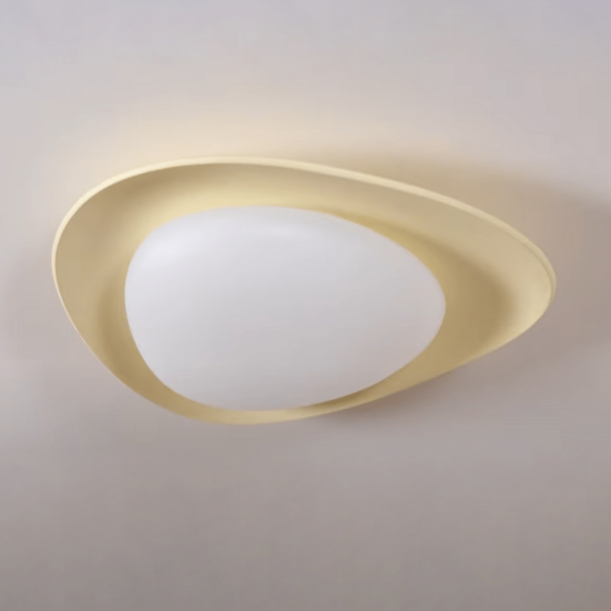 Poe Pendant Lamp Resin Oval Soft Contemporary-Neutral Decor