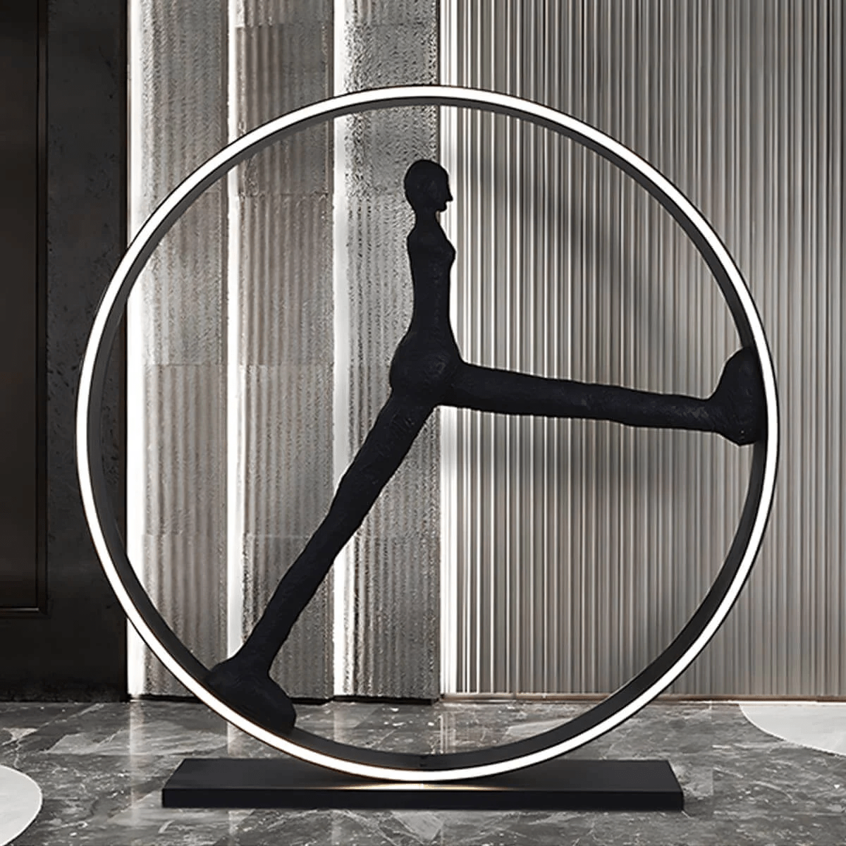 Cyra Sculpture Indoor Floor Lamp-Neutral Decor