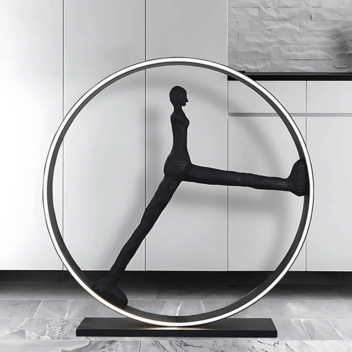 Cyra Sculpture Indoor Floor Lamp-Neutral Decor
