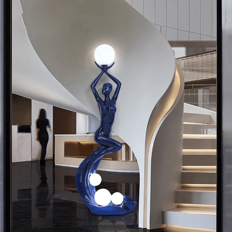 Muse Modern Sculpture Floor Lamp-Neutral Decor