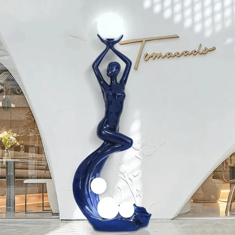 Muse Modern Sculpture Floor Lamp-Neutral Decor