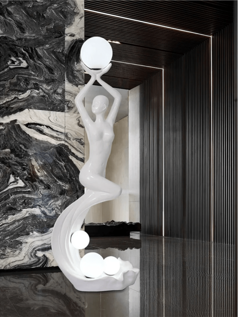 Muse Modern Sculpture Floor Lamp-Neutral Decor