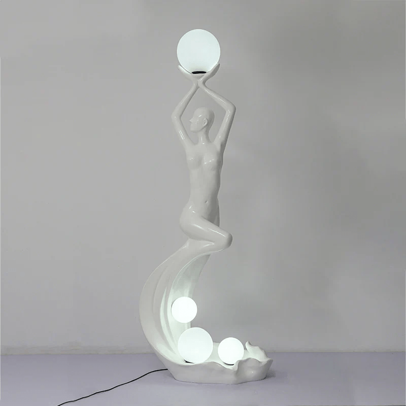Muse Modern Sculpture Floor Lamp-Neutral Decor