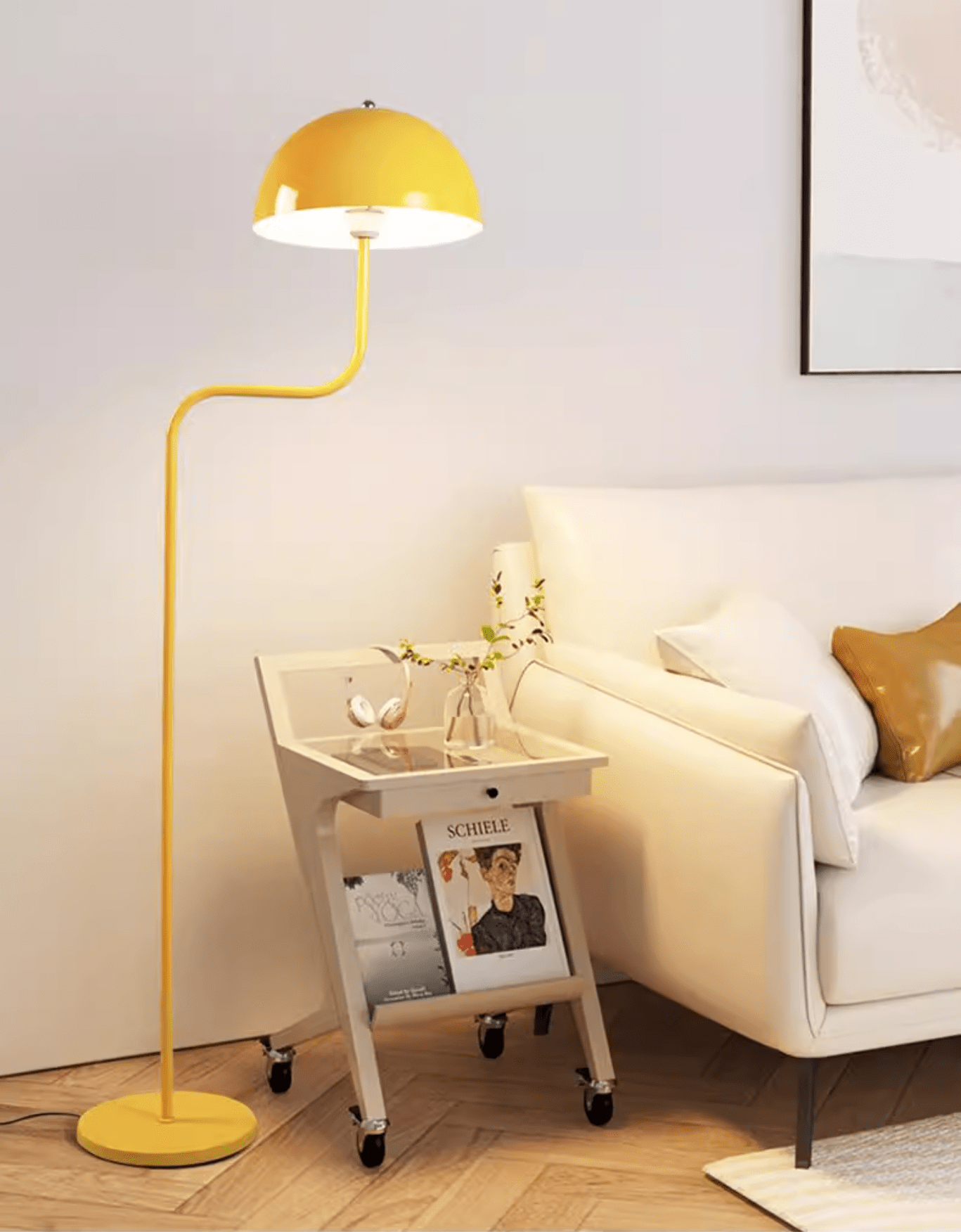 Narain Glass Minimalist Floor Lamp-Neutral Decor