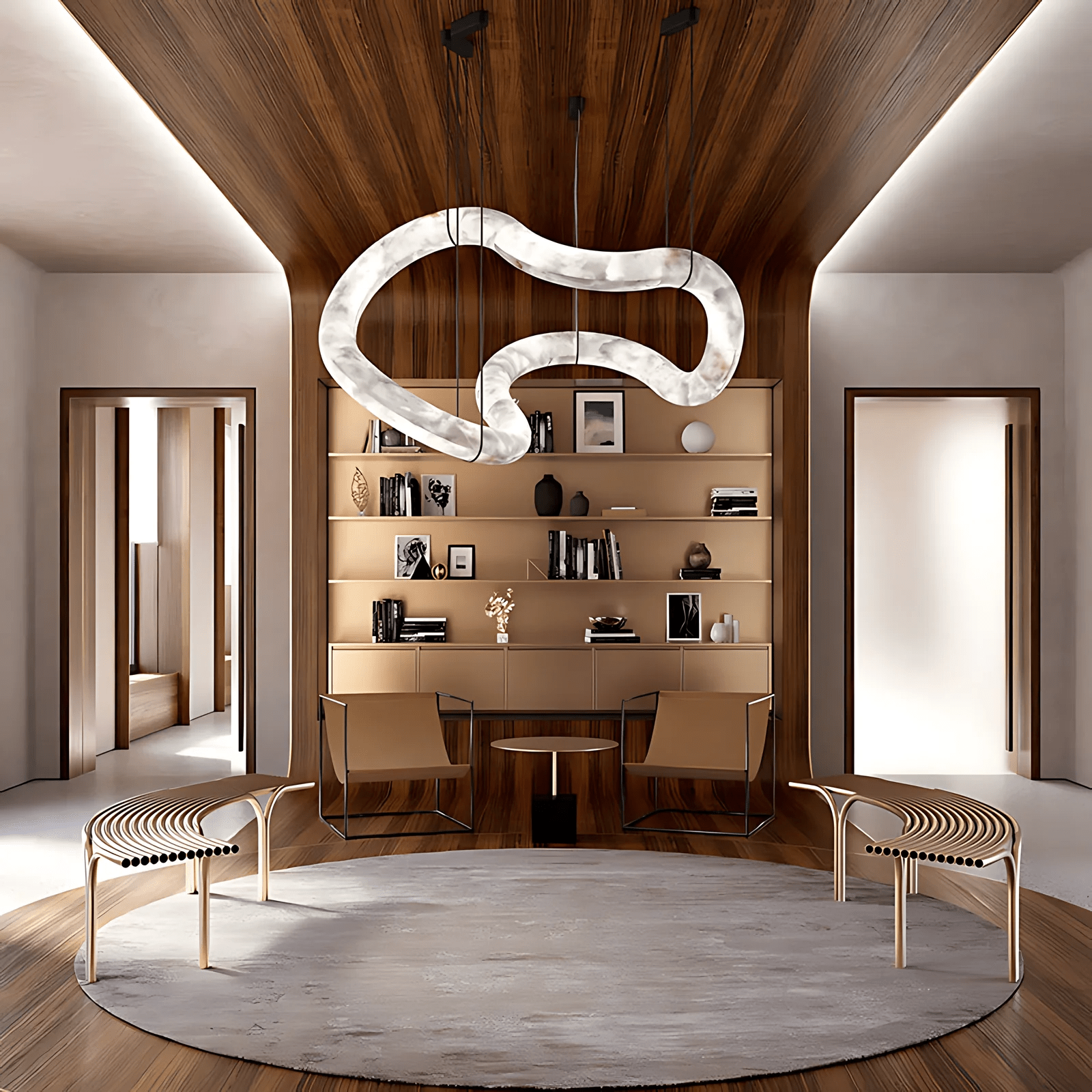 Erya Alabaster Pendant Light-Neutral Decor
