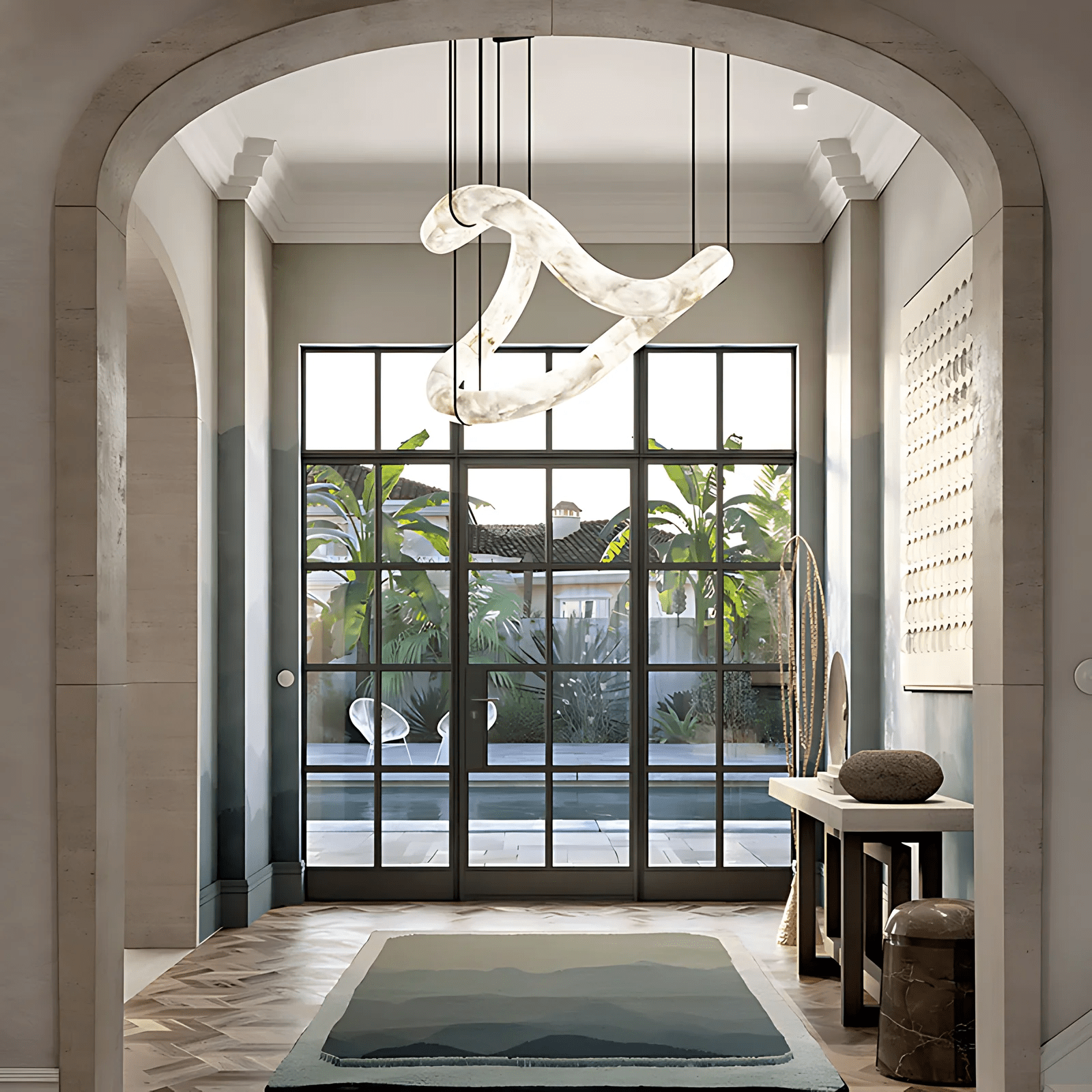 Erya Alabaster Pendant Light-Neutral Decor
