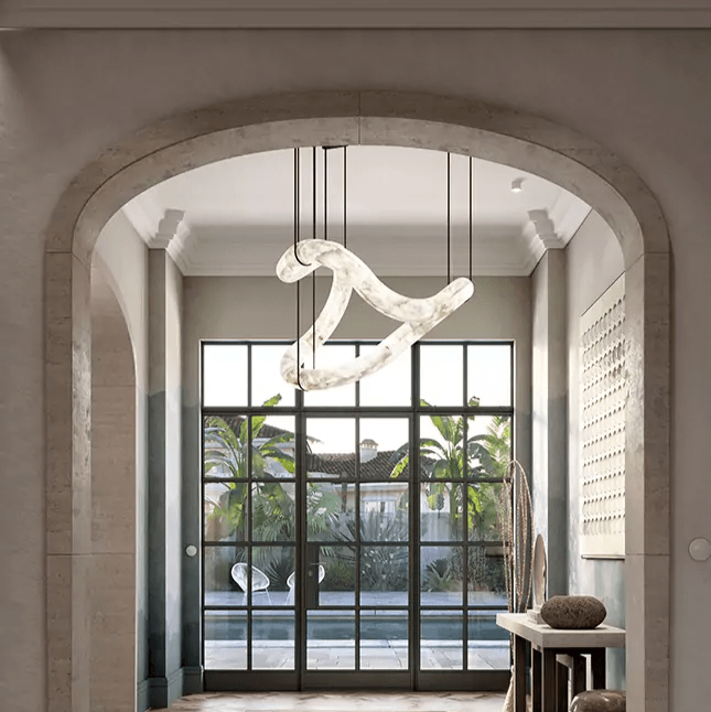 Erya Alabaster Pendant Light-Neutral Decor