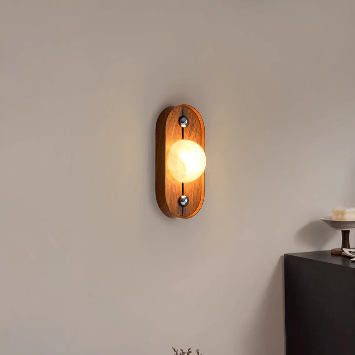 Orlin Alabaster Wall Sconce-Neutral Decor