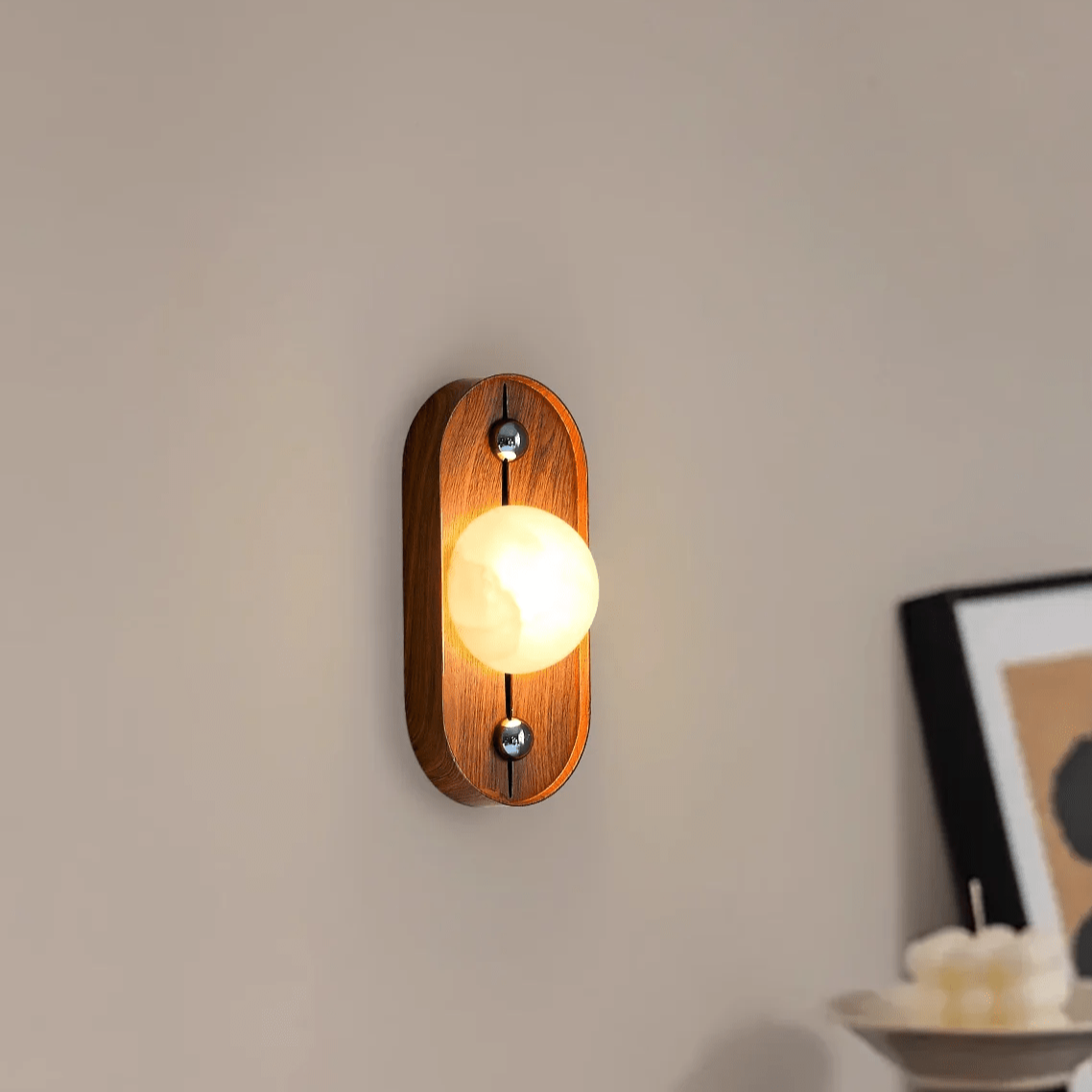 Orlin Alabaster Wall Sconce-Neutral Decor