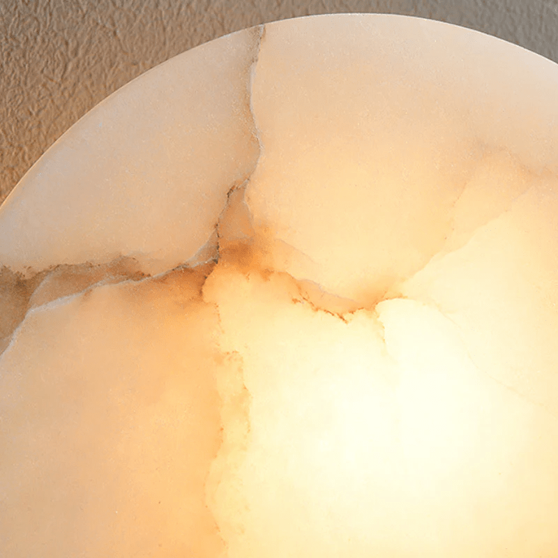 Nova Mountain Shaped Alabaster Wall Light-Neutral Decor