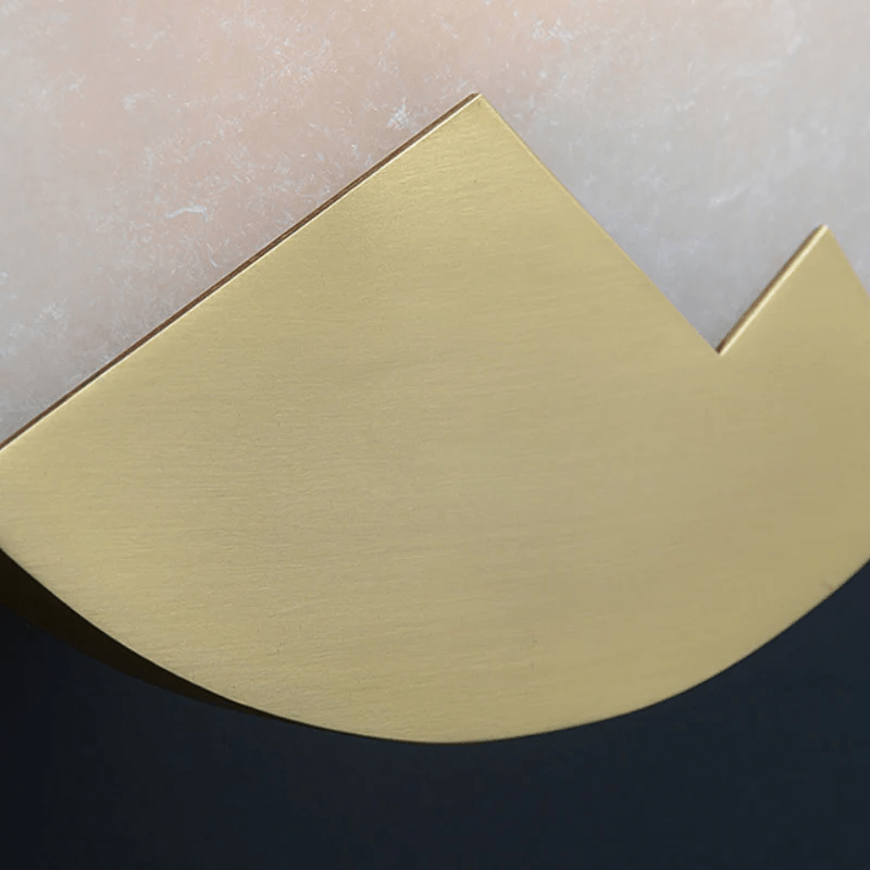 Nova Mountain Shaped Alabaster Wall Light-Neutral Decor