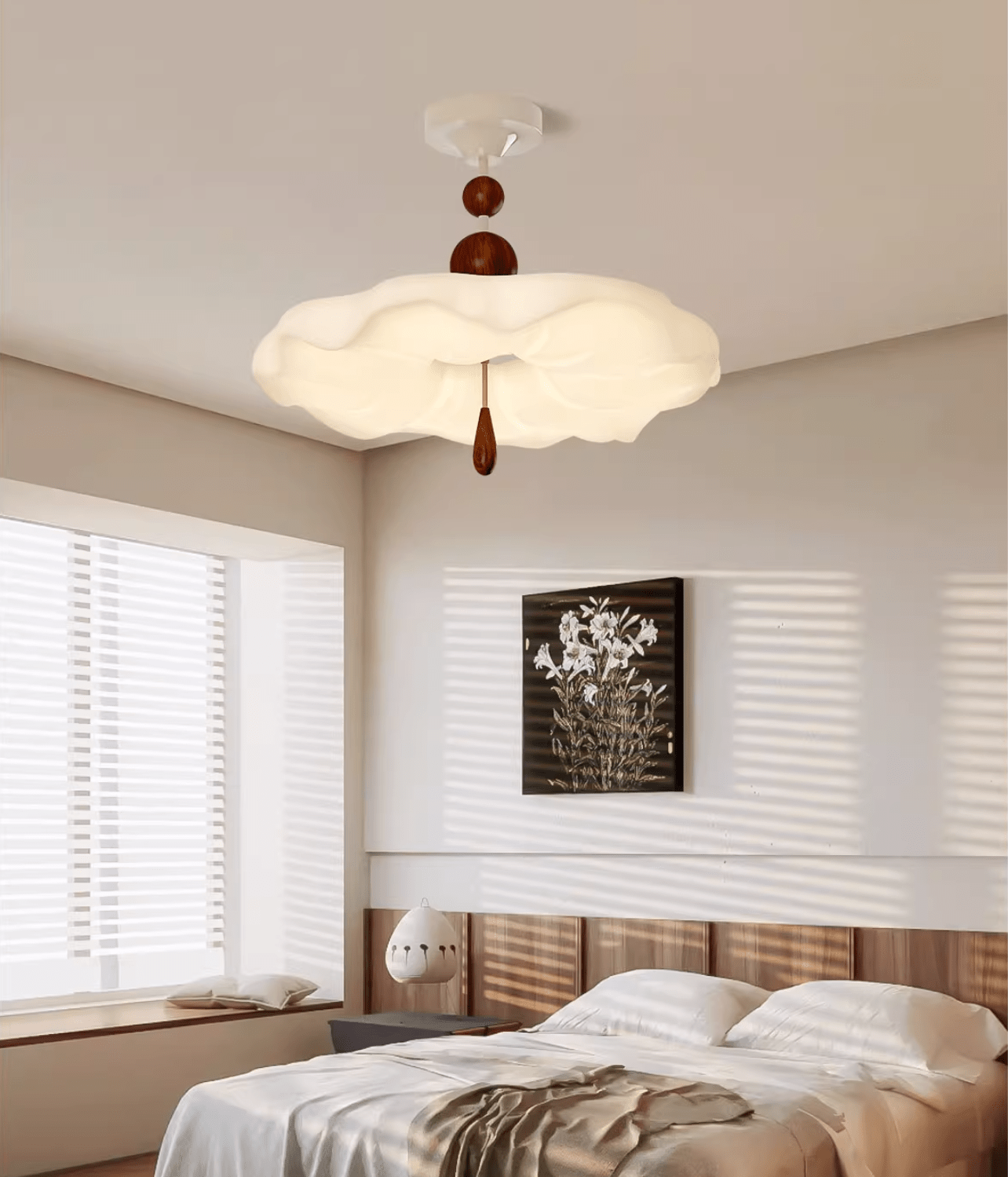 Eluvio Bloom Ceiling Light-Neutral Decor