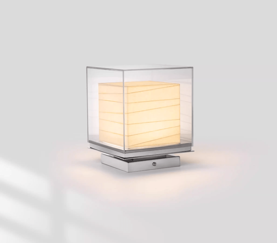 Pryn Cube Table Lamp-Neutral Decor
