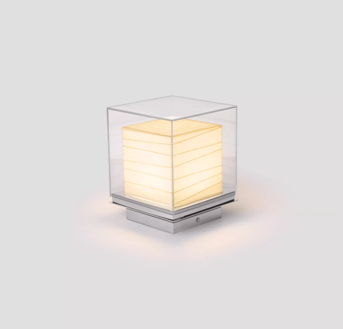 Pryn Cube Table Lamp-Neutral Decor