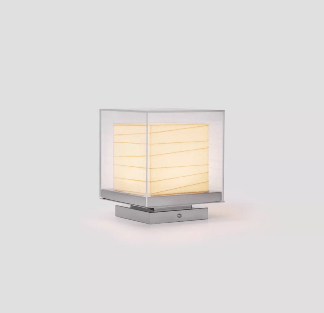 Pryn Cube Table Lamp-Neutral Decor
