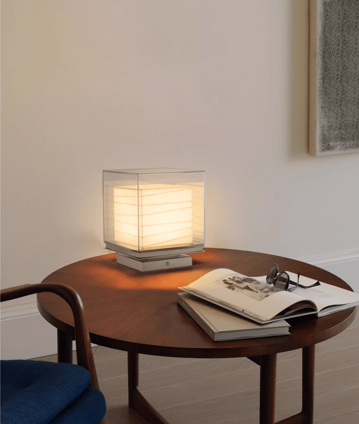 Pryn Cube Table Lamp-Neutral Decor