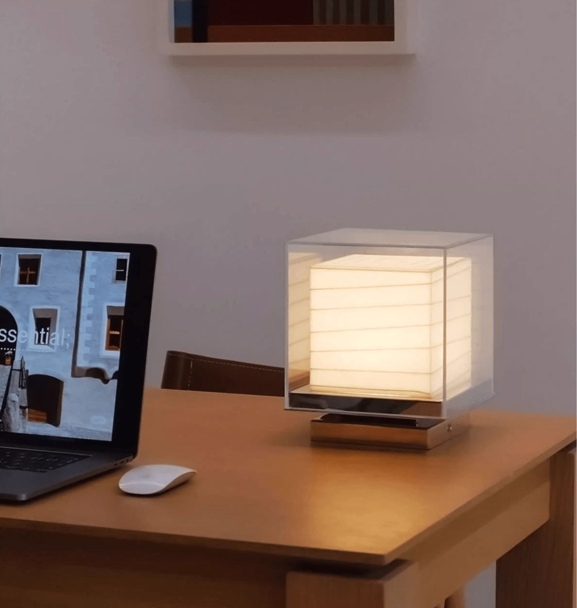 Pryn Cube Table Lamp-Neutral Decor