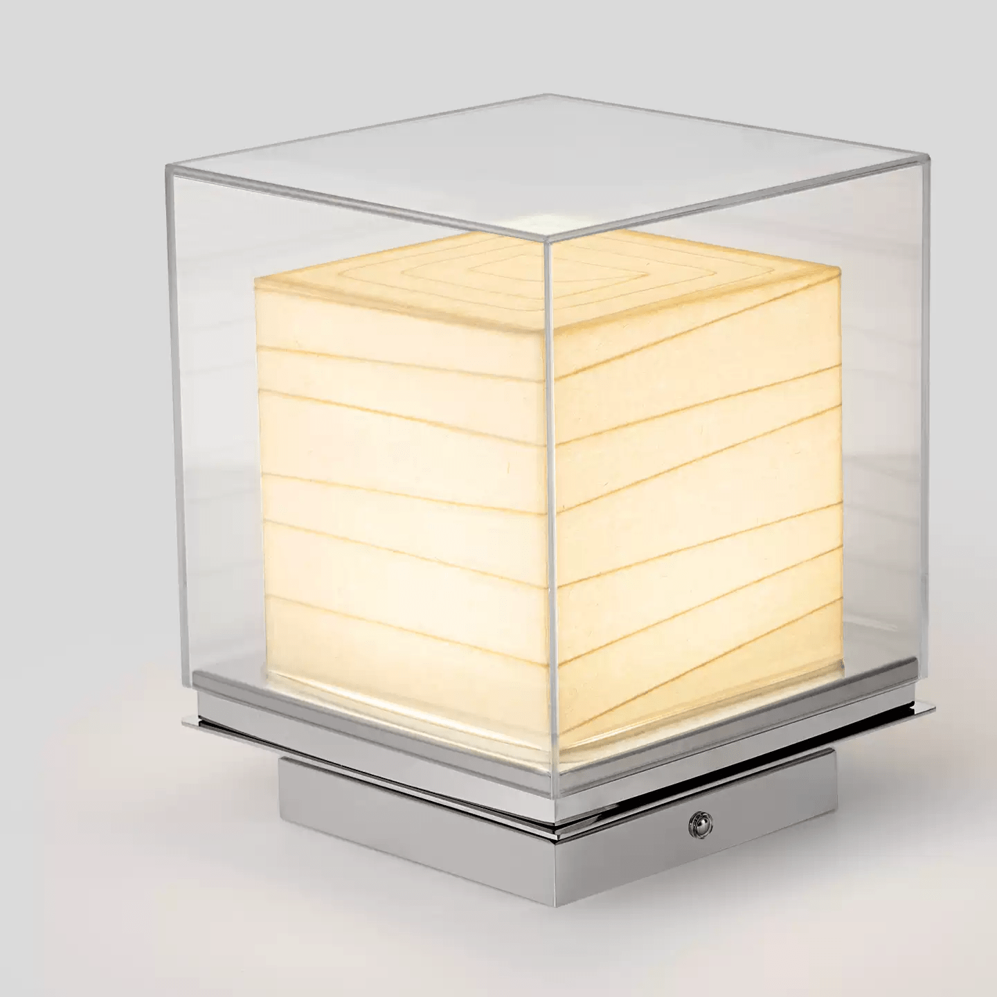 Pryn Cube Table Lamp-Neutral Decor