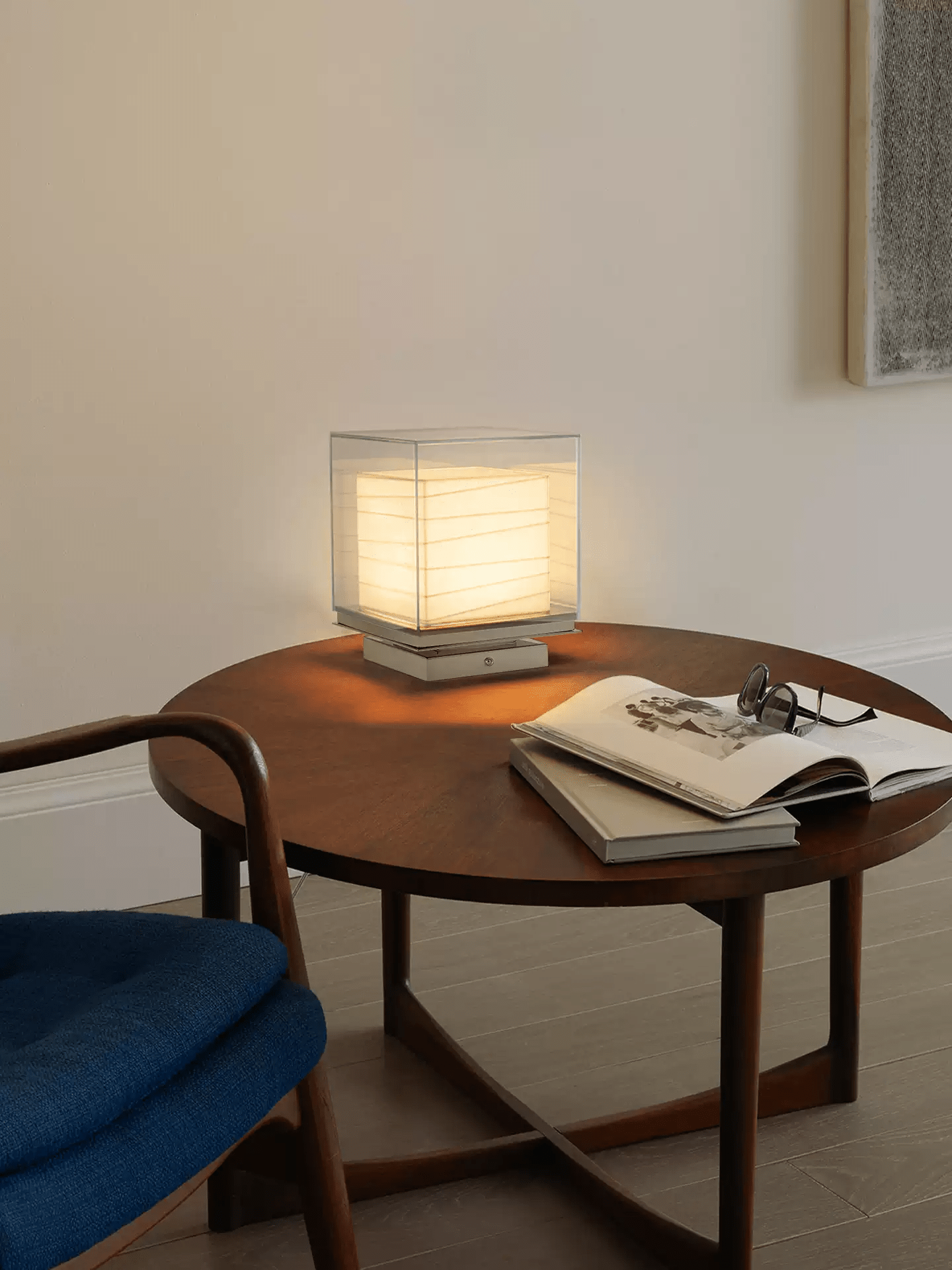 Pryn Cube Table Lamp-Neutral Decor