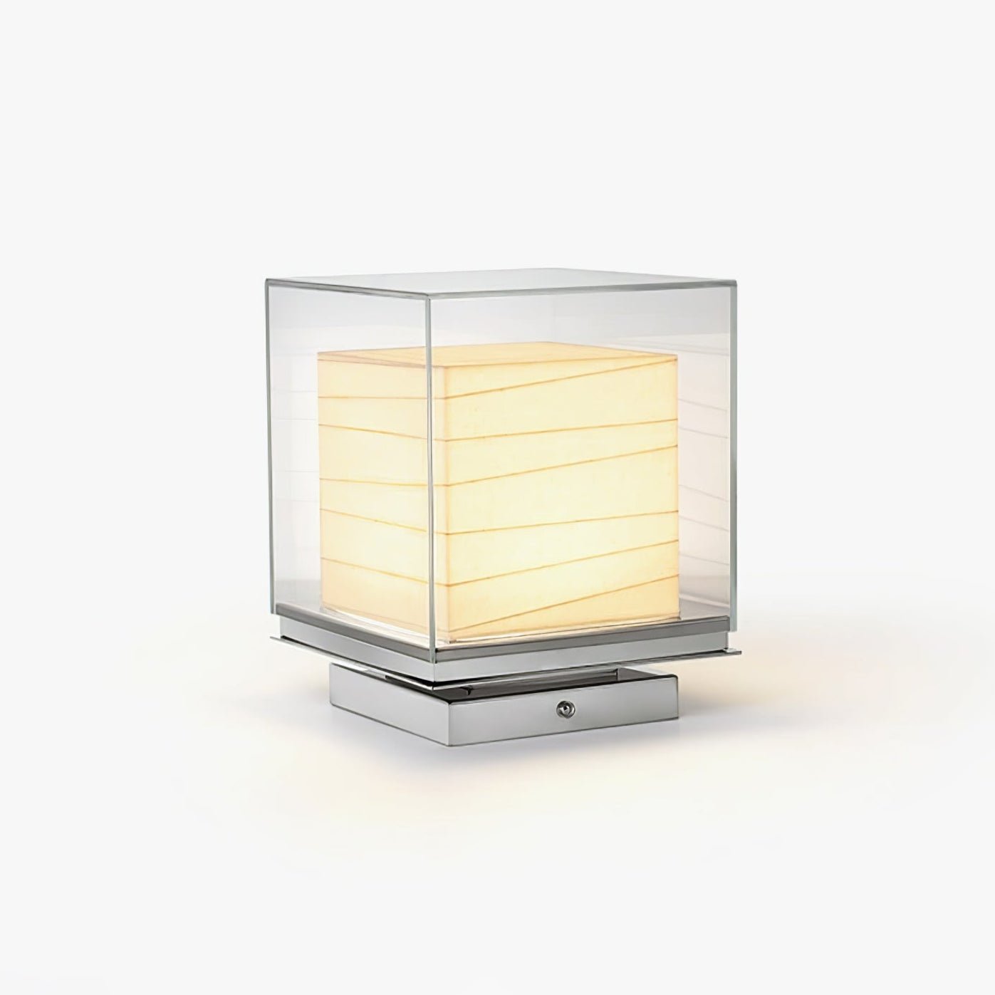 Pryn Cube Table Lamp-Neutral Decor
