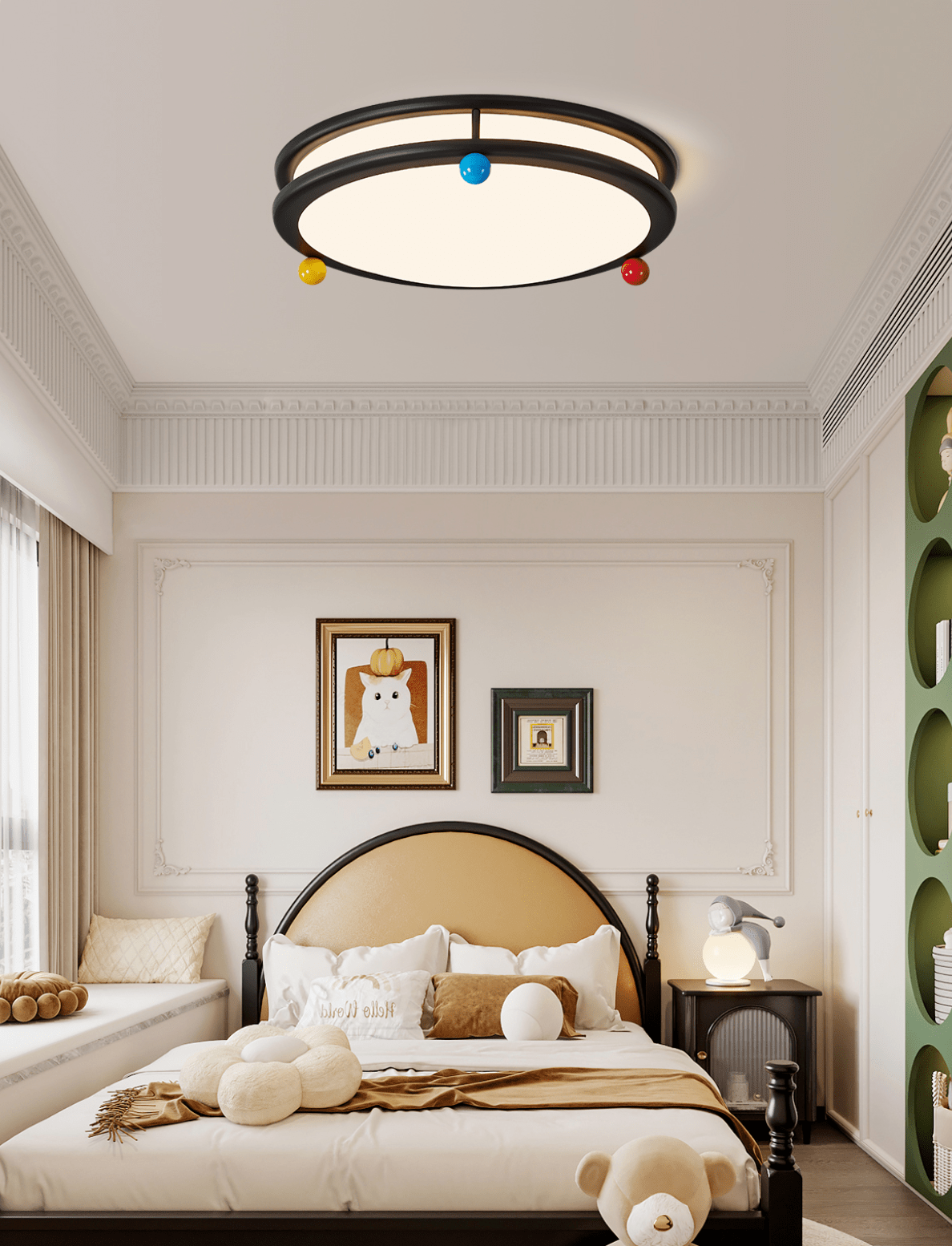Irlvex Memphis Ceiling Light-Neutral Decor