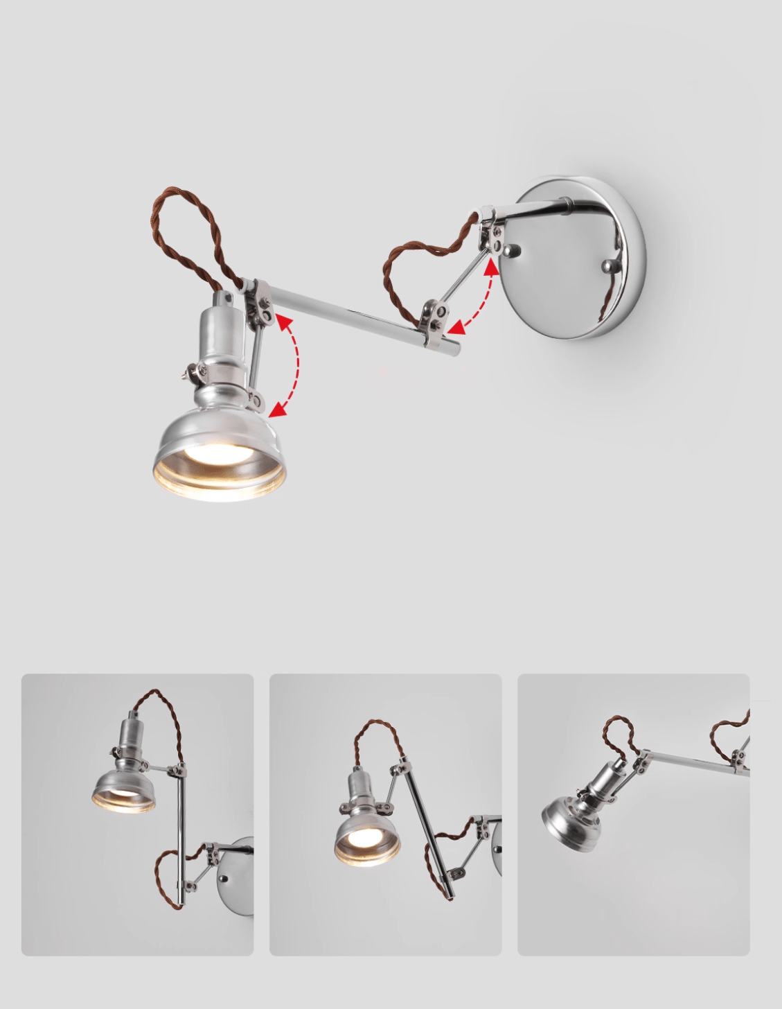 Jorze Crane Wall Lamp-Neutral Decor
