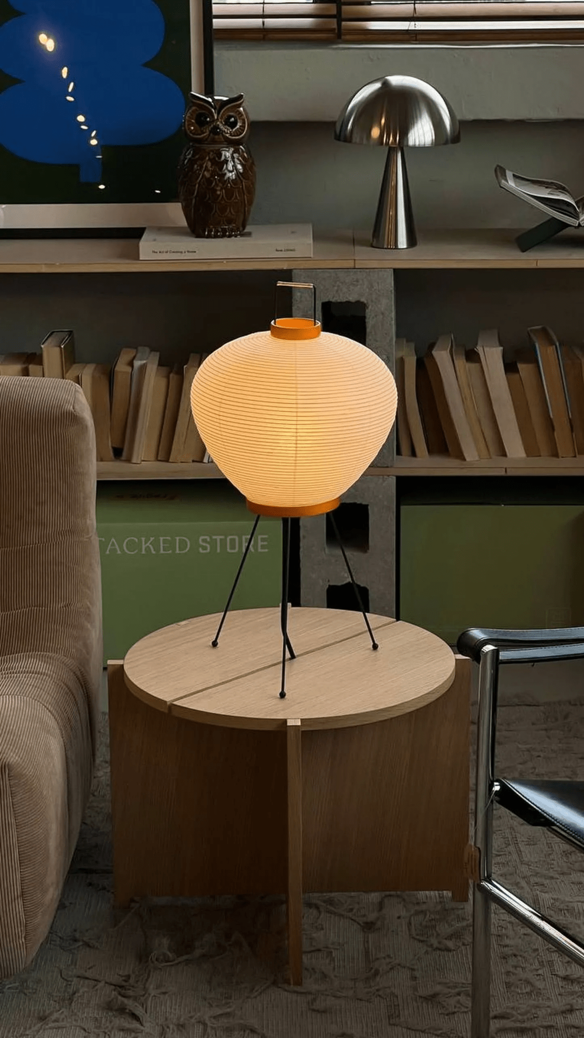 Elston Paper 3A/9A Table Lamp-Neutral Decor