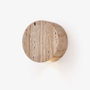 Jenthor Travertine Wall Sconce-Neutral Decor