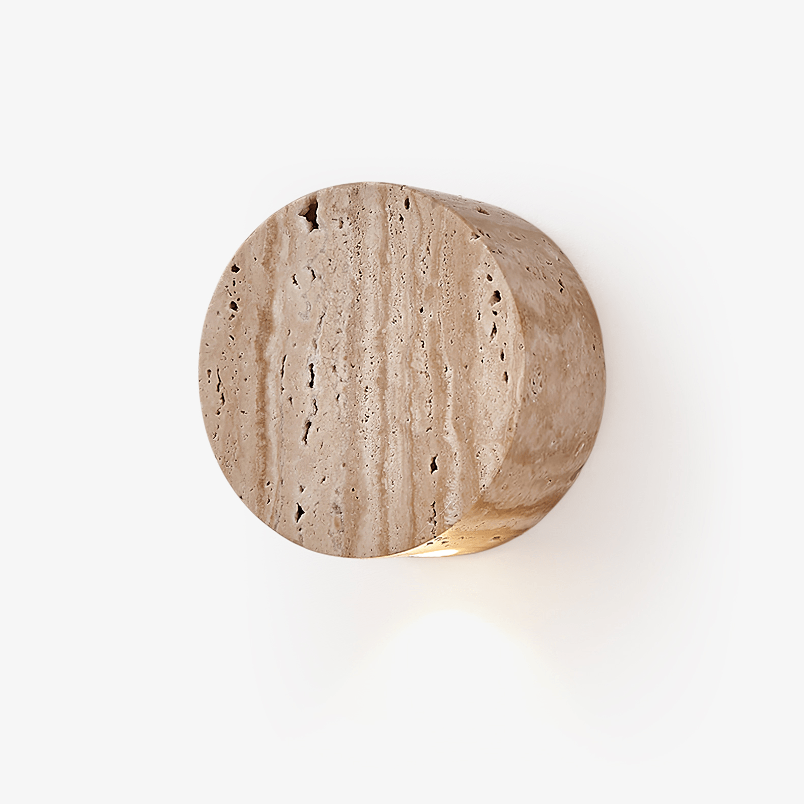 Jenthor Travertine Wall Sconce-Neutral Decor
