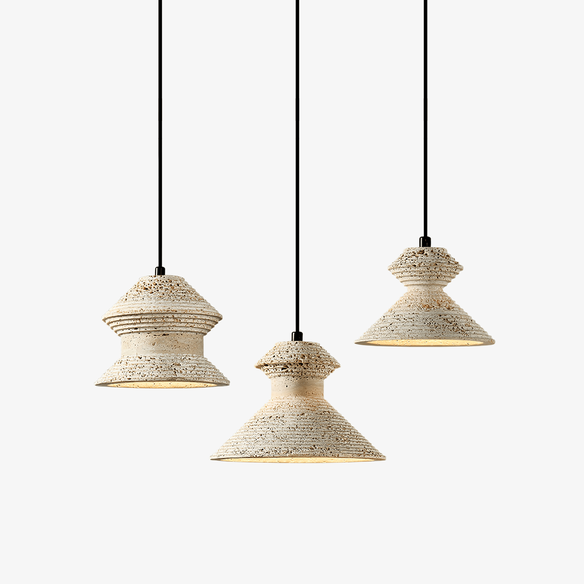 Nyrd Travertine Pendant Light-Neutral Decor