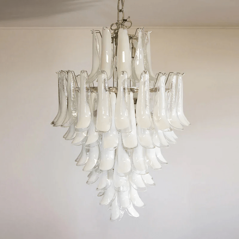Tessa Glass Petals Pendant Lamp-Neutral Decor