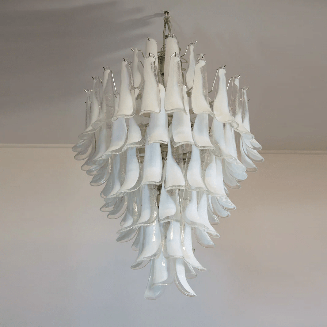 Tessa Glass Petals Pendant Lamp-Neutral Decor