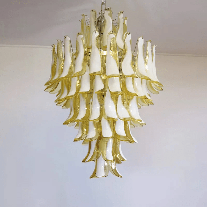 Tessa Glass Petals Pendant Lamp-Neutral Decor