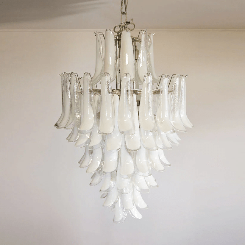 Tessa Glass Petals Pendant Lamp-Neutral Decor