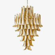 Tessa Glass Petals Pendant Lamp-Neutral Decor
