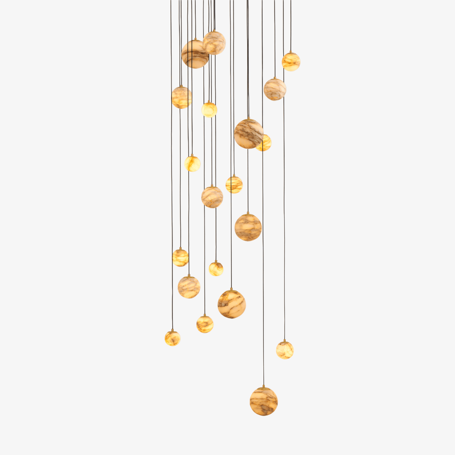 Sultana Alabaster Cluster Chandelier-Neutral Decor