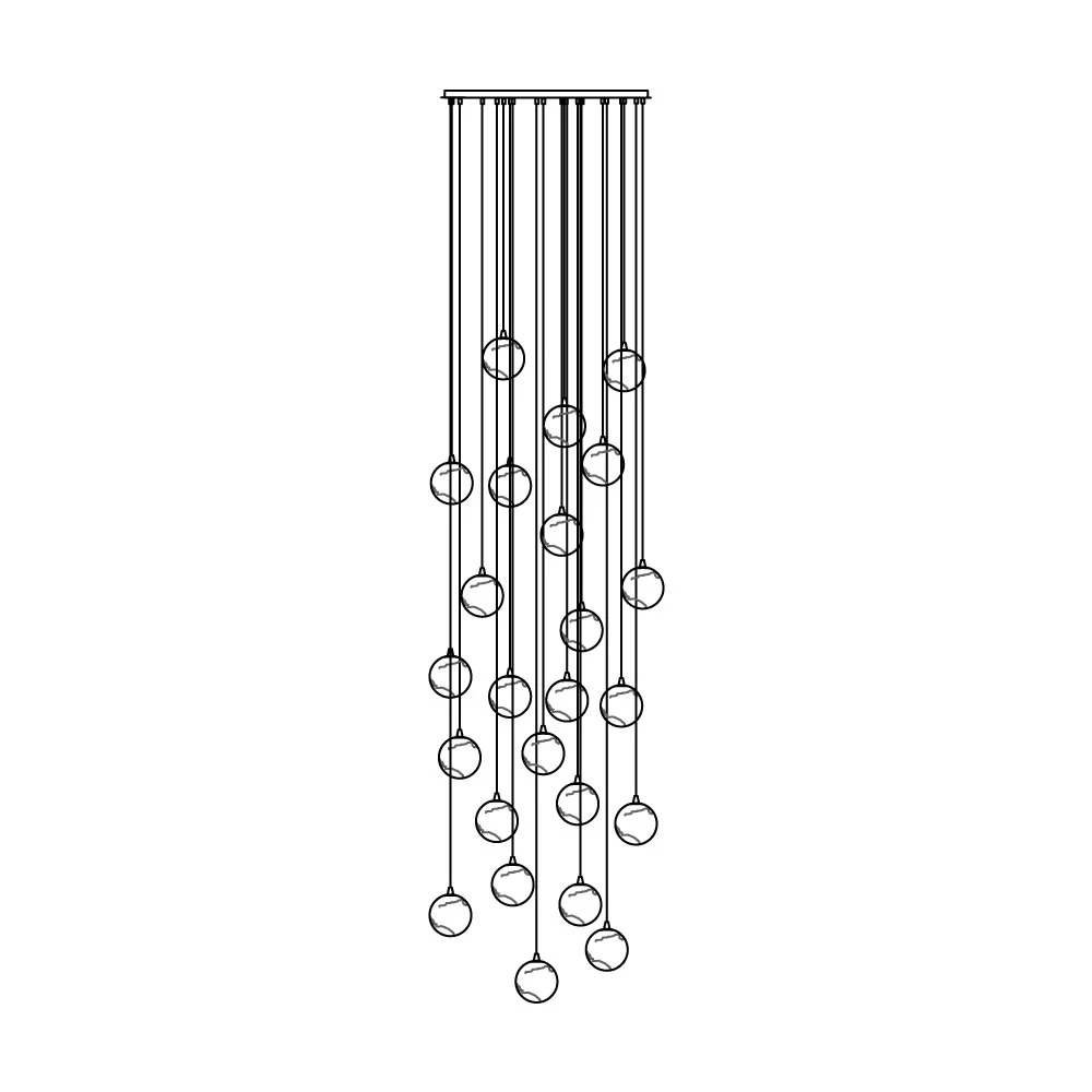 Sultana Alabaster Cluster Chandelier-Neutral Decor