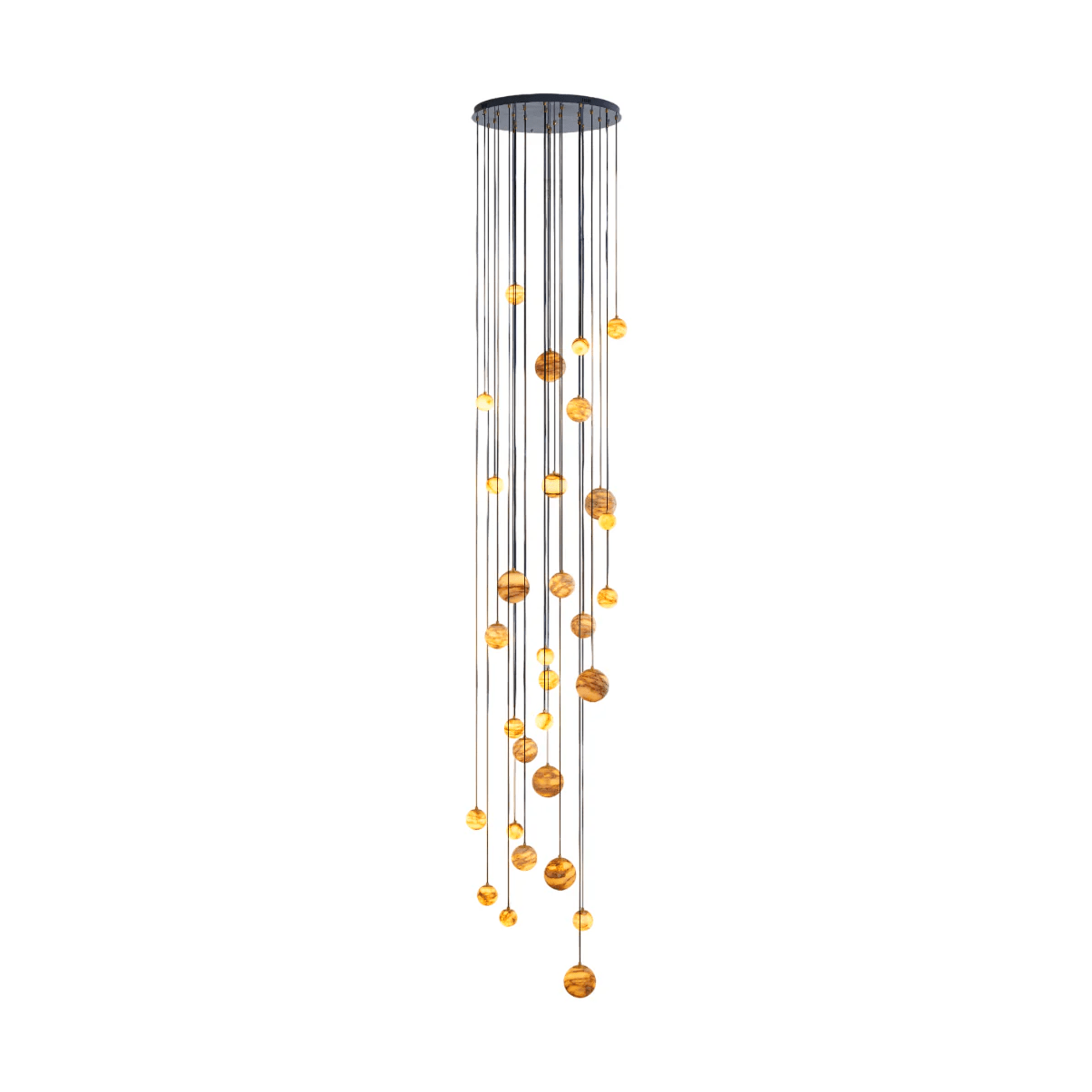 Sultana Alabaster Cluster Chandelier-Neutral Decor