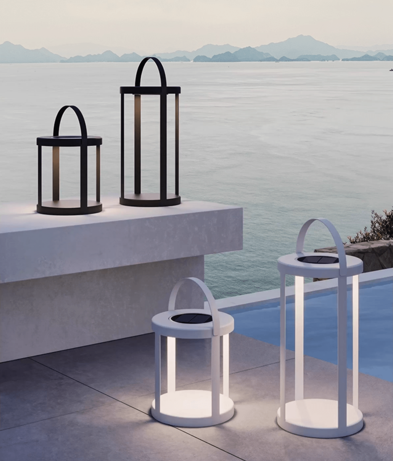 Thea Lantern Outdoor Light-Neutral Decor