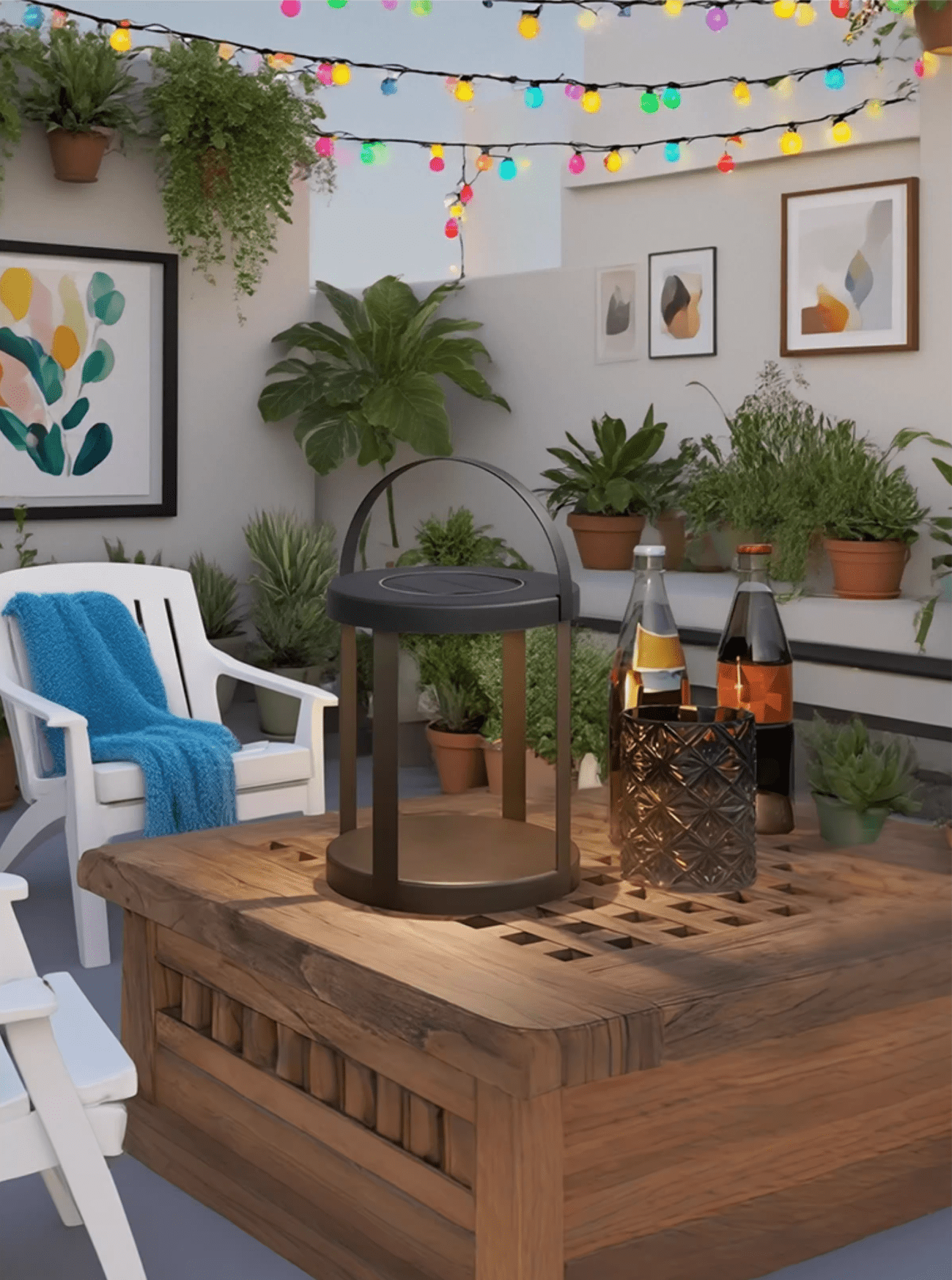 Thea Lantern Outdoor Light-Neutral Decor