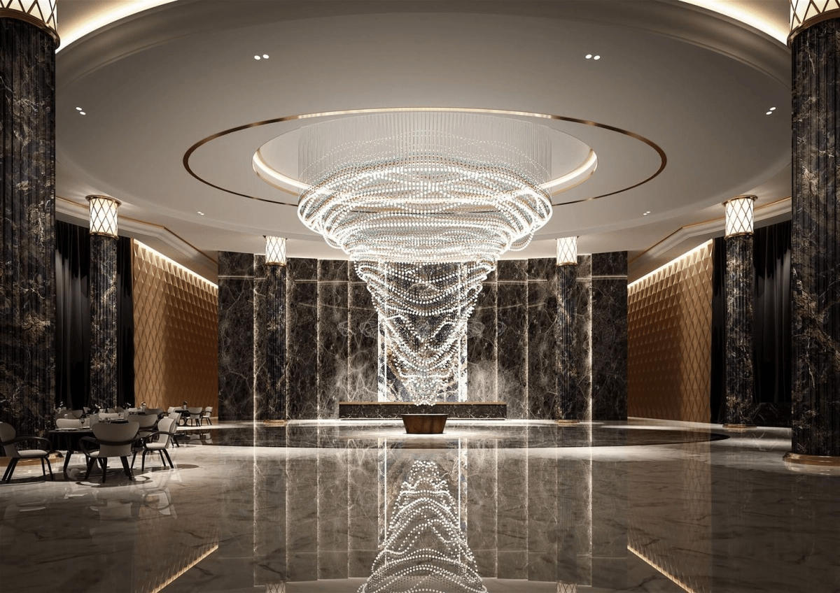 Pearl Curtain Customize Chandelier-Neutral Decor