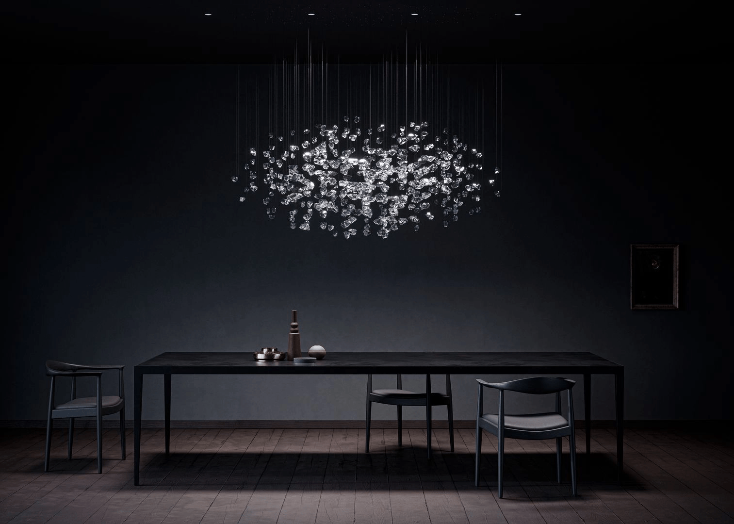 Raw Crystal Customize Chandelier-Neutral Decor