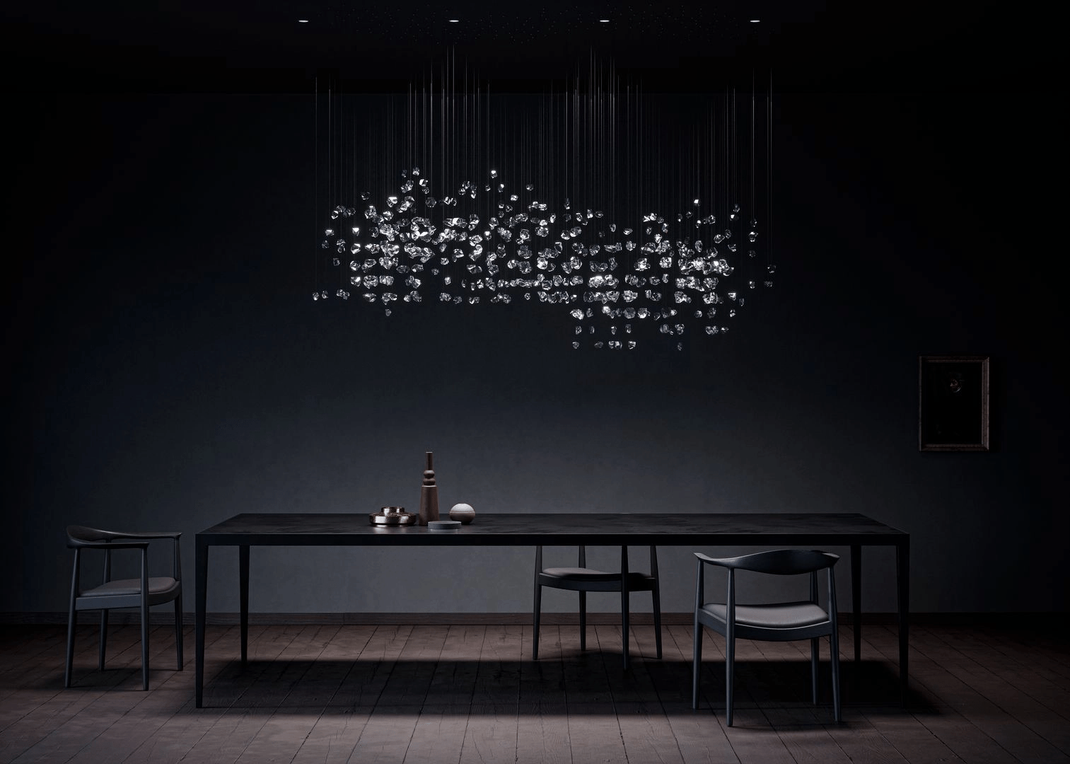 Raw Crystal Customize Chandelier-Neutral Decor