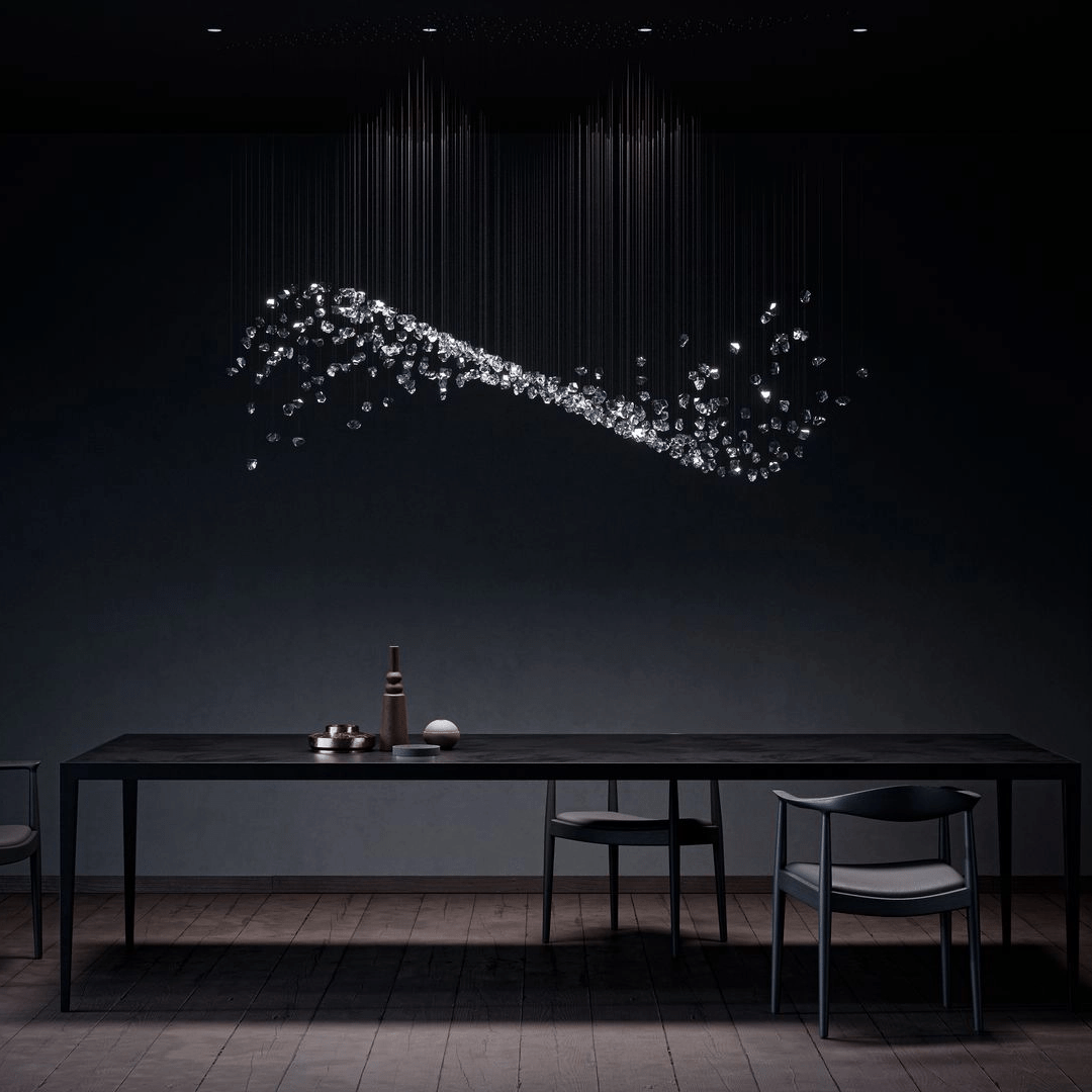 Raw Crystal Customize Chandelier-Neutral Decor