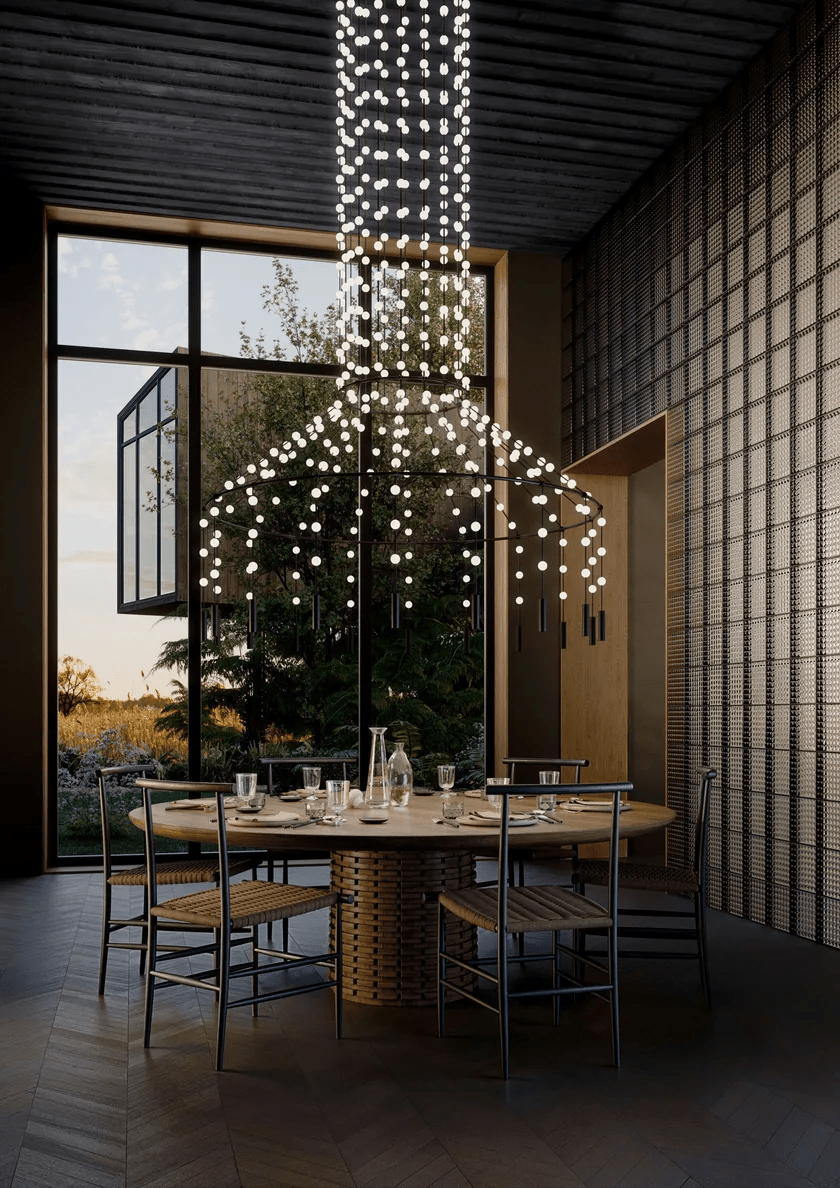 Multidot Chandelier-Neutral Decor