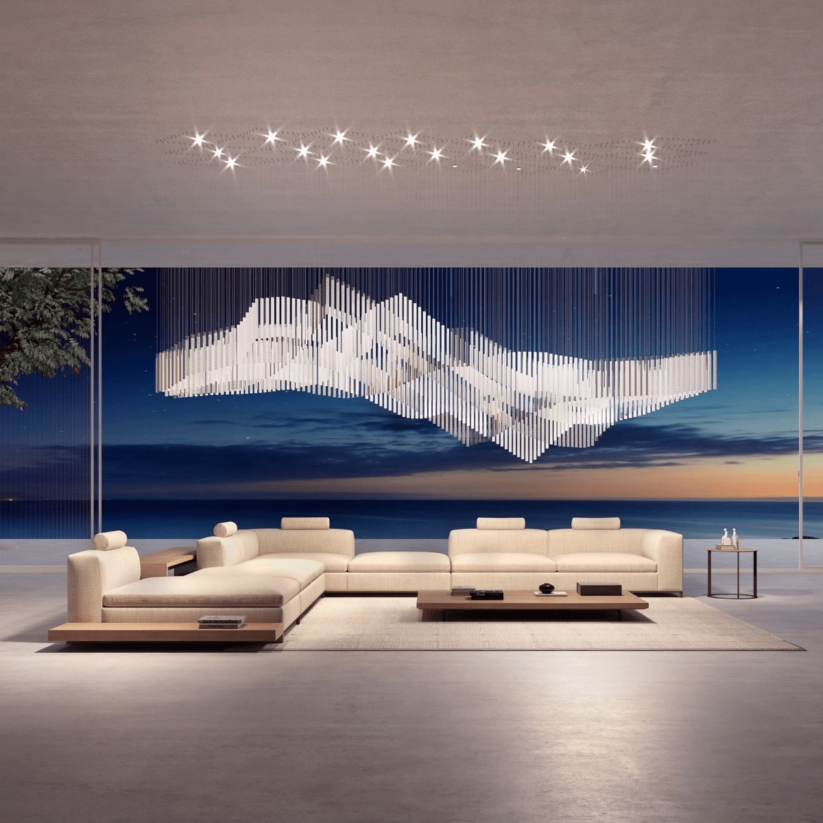 Diamond Cloud Customize Chandelier-Neutral Decor