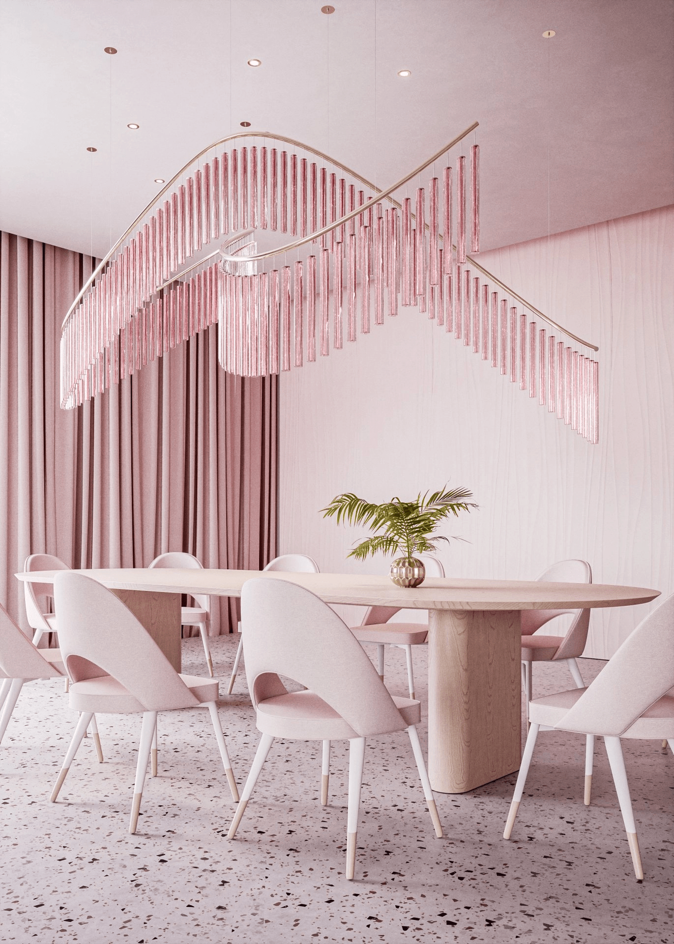 Rivella Cascade Fringe Chandelier-Neutral Decor